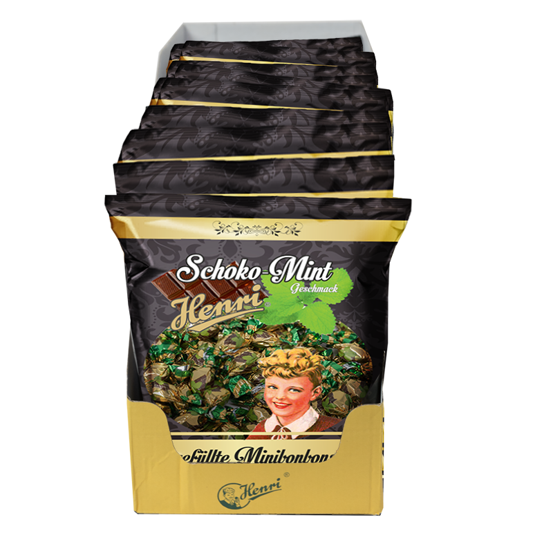 HENRI - gefüllte Minibonbons Schoko-Mint - International Sweet Trading ...